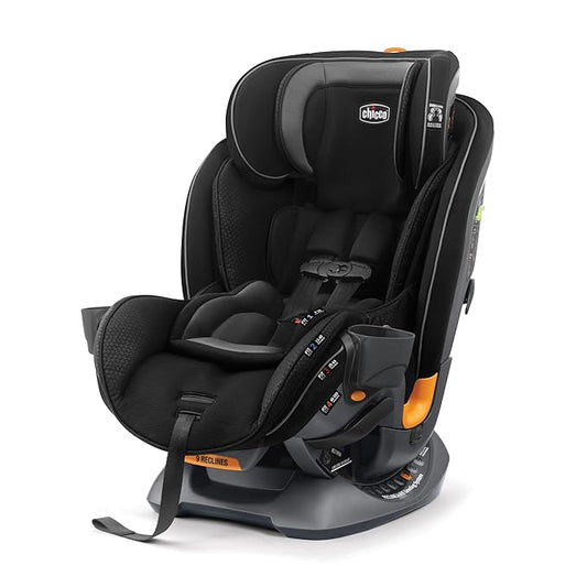 Chicco Fit4 4-in-1 Convertible Car Seat, Rear-Facing Seat for Infants 4-40 lbs., Forward-Facing Car Seat 25-65 lbs., Booster 40-100 lbs. | Element/Black