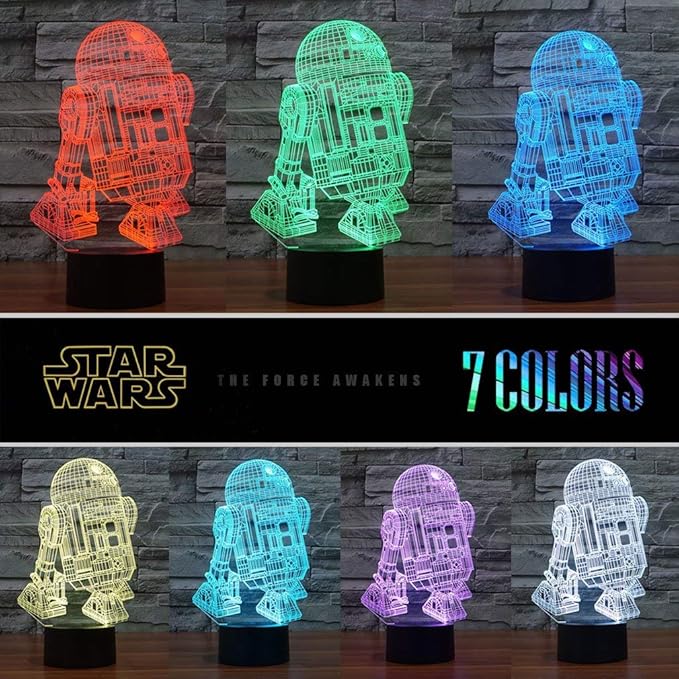 Manco 3 Pattern 16 Colors 3D Night Light Birthday Gifts for Fans