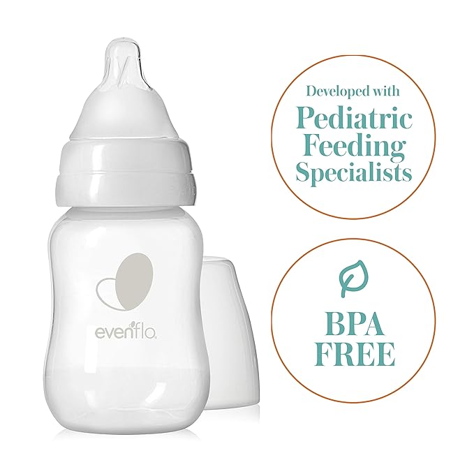 Evenflo Feeding Premium Proflo Venting Balance Plus Standard Neck Baby, Newborn and Infant Bottles - Developed by Pediatric Feeding Specialists - 4 Ounce (Pack of 6)