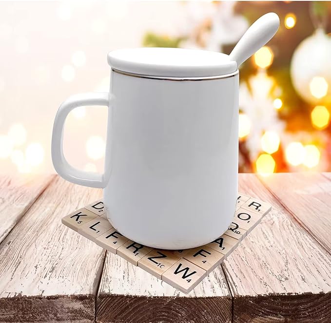 1000 Pieces Letters for Crafts, Wood Tiles, DIY Wood Gift Decoration, Making Alphabet Coasters and Crossword Game