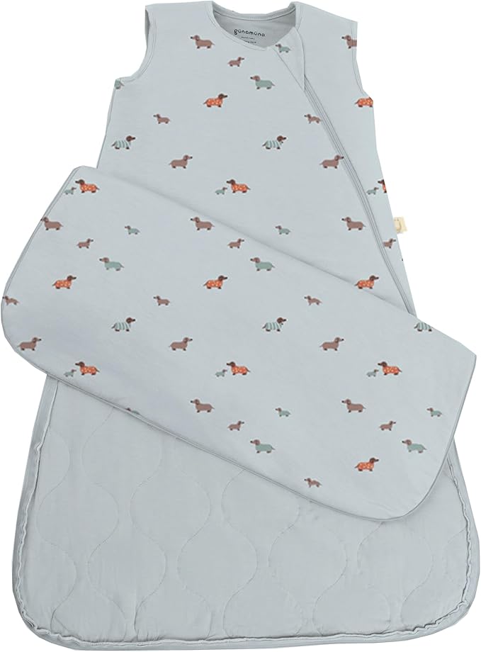 GUNAMUNA günamüna Unisex Baby, Toddler Wearable Blanket, Sleeping Bag Bamboo Rayon, Sleep Sack with Diaper Zipper, 2.6 TOG