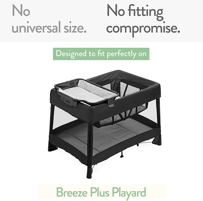 Pack and Play Sheets Fitted – Compatible with 4moms Breeze Plus Playard and Other Large Playpen Mattress – Snuggly Soft 100% Jersey Cotton – 2 Pack Play Yard Sheet Set for Boys & Girls