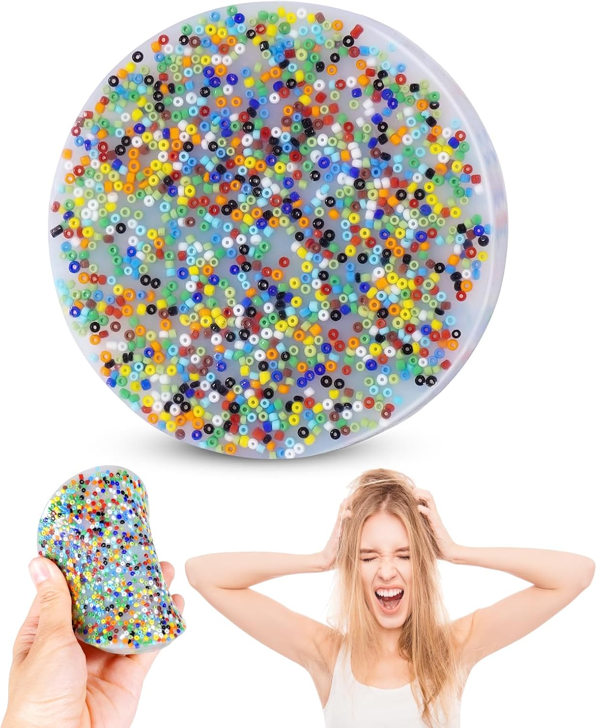 Skin Picking Fidget Toy, Silicone Picky Party Pad, Sensory Toys for Skin Pickers, Dermatillomania Fidget Toys Relax Anxiety Toy for Children & Adults(1Pc)