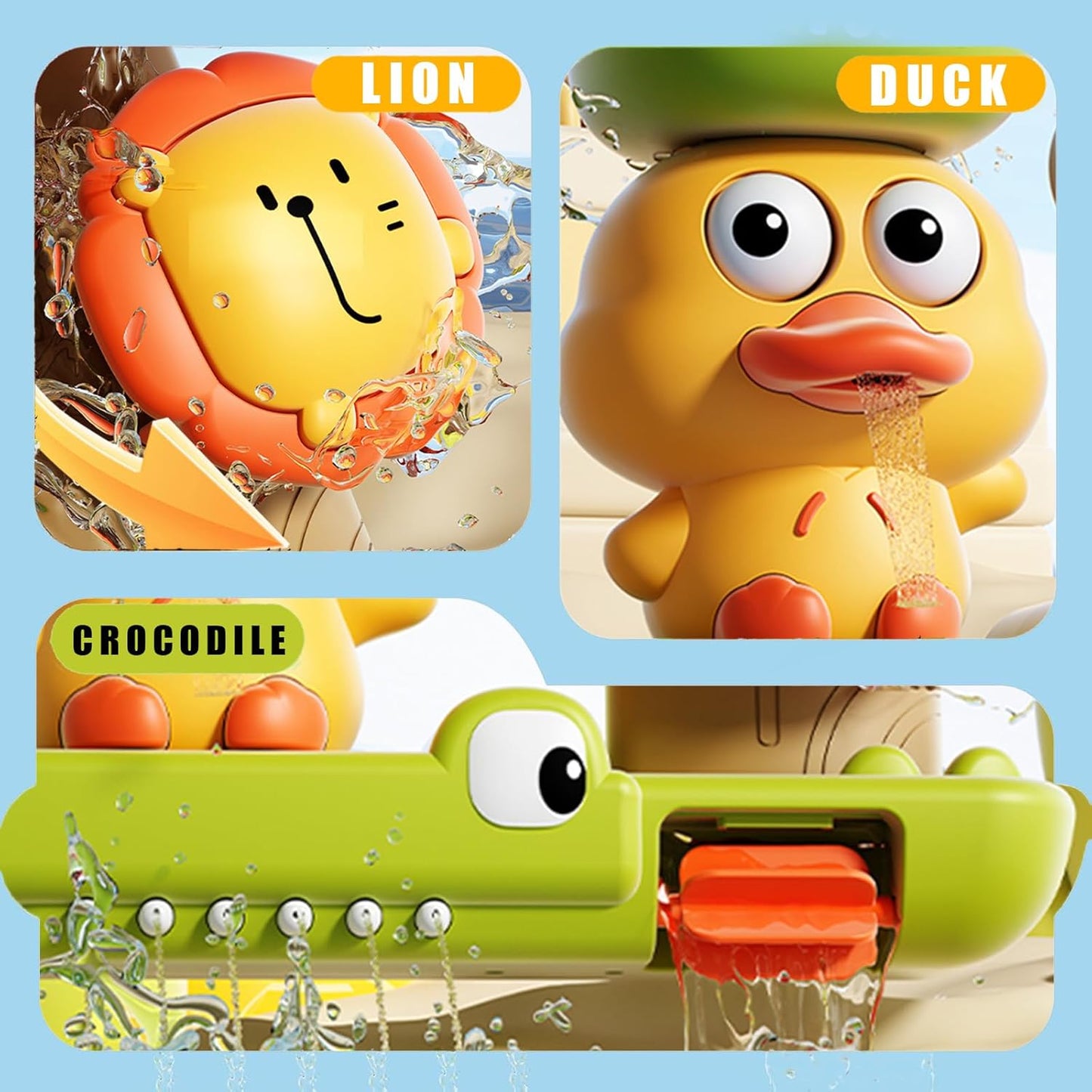 Bath Toys for Kids Ages 1-3,Duck Bath Toy for Babies 6-12 Months,Bath Toys Toddlers 2-4,Bath Tub Toys for 1 2 3 4 Year Old Boys Girls Gifts