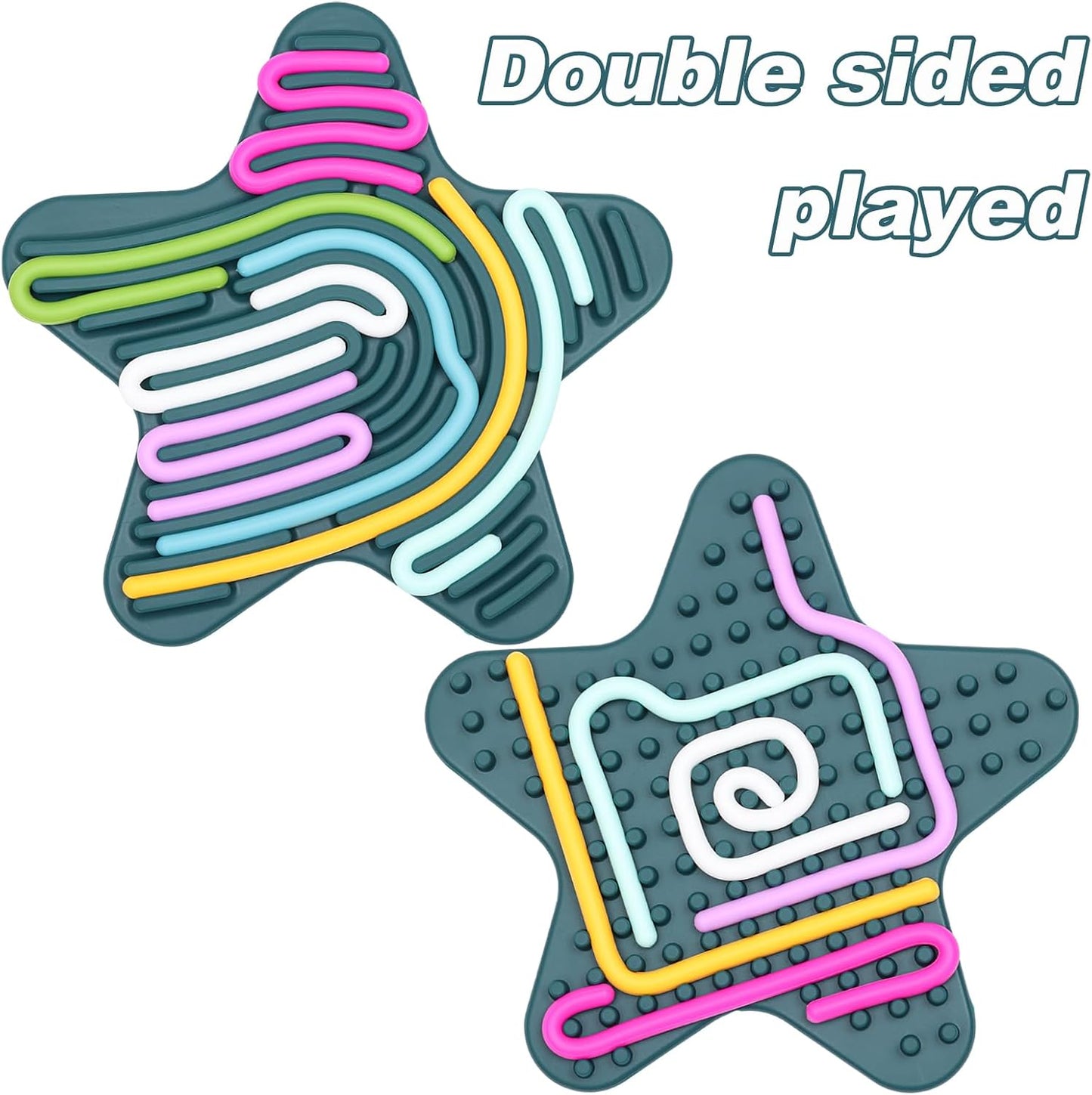 Sensory Activity Board,Sensory Fidget Toys,Toys for Kids 4 5 6 7 8 9 3+ Years Old, Silent Fidget Board for Kids,Kids 3+ Activities for Travel, Fidget Toys,ADHD Toys