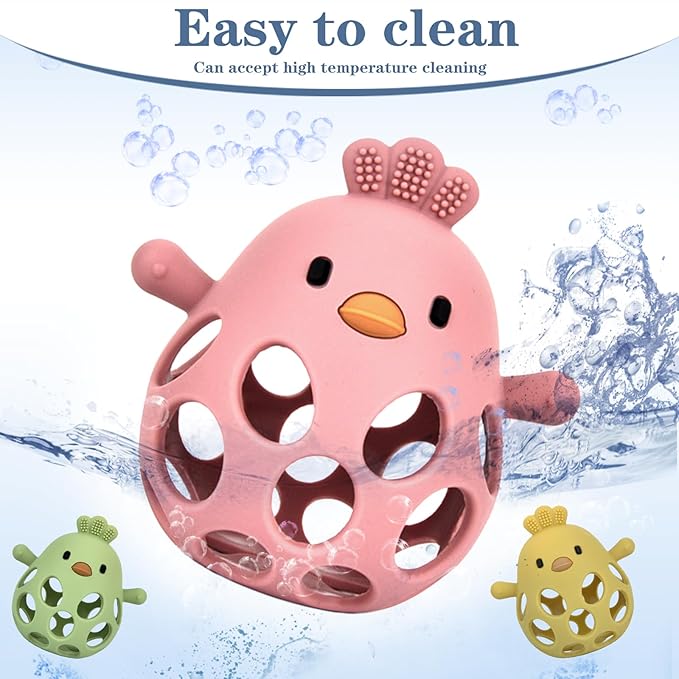 Baby Teething Toys, Teething Toys, Teethers for Babies 3-6 Months, Baby Chew Toys, BPA Free Teether Mitten with Soft Texture for Sensory Exploration and Itching Teething Relief