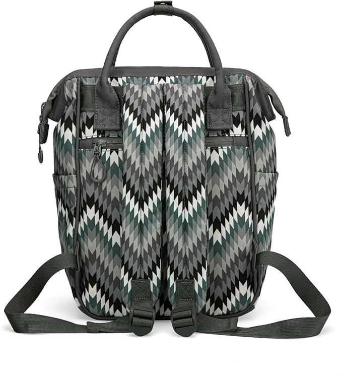Montana West Wrangler Aztec Callie Diaper Bag Backpack with Stroller Straps Multifunction Baby Travel Bag WG2211-9110BK