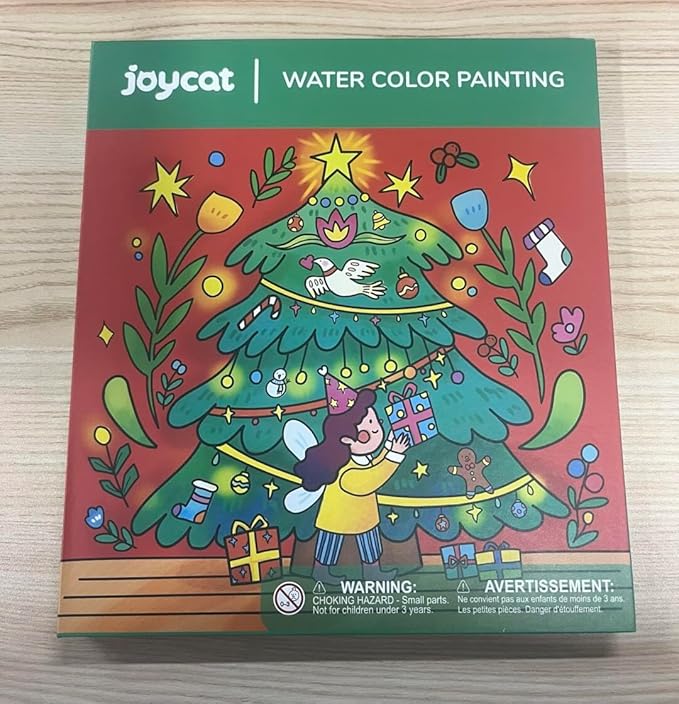JoyCat Paint with Water Coloring Books for Toddlers, Watercolor Painting Sets for Kids Ages 3-5 4-8, Arts and Crafts Drawing Activities Toy Birthday Gift for Boys Girls (Christmas)