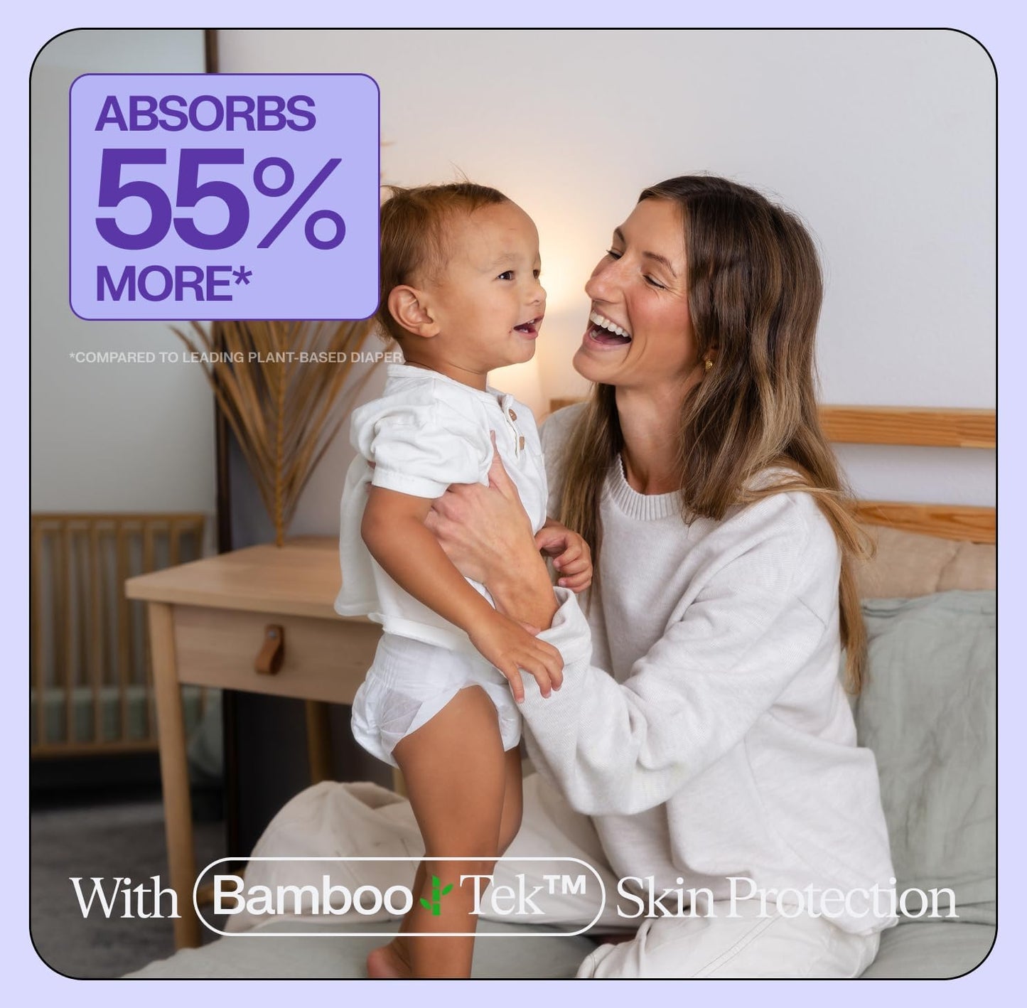 Freestyle Diapers – (Size 6) Hyper Absorbent & Non-Toxic – Disposable Diapers for Sensitive Skin – Ultra Soft Diapers (35+ lbs) – 120 Count