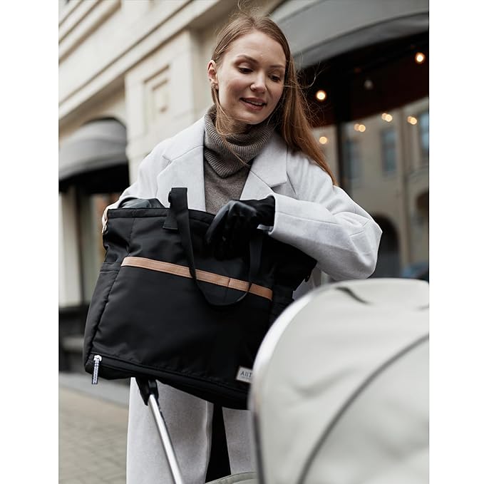 Diaper Bag Tote,Baby Diaper Bags,Convertible Diaper Bag Backpack,Crossbody Tote Bag for Women,Stylish Shoulder Bag with Changing Pad,Baby Registry, Work Tote,Travel Gym Bag,Black