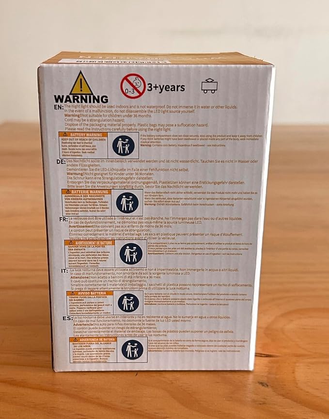 WHA&DARREN Fox Night Light for Kids, Portable, Baby Lights, Rechargeable Silicone Baby Night Light, Girls and Boys Animal Lamp, Kawaii Lamp