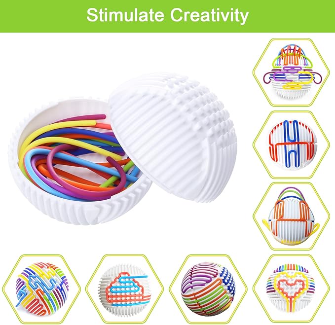 Sensory Toys for Kids with Autism,3D Sensory Ball,Sensory Fidget Toy for Anxiety Relief,Autism Sensory Toys for ADHD, Anxiety, Enhances Concentration and Fine Motor Skills(TB002)