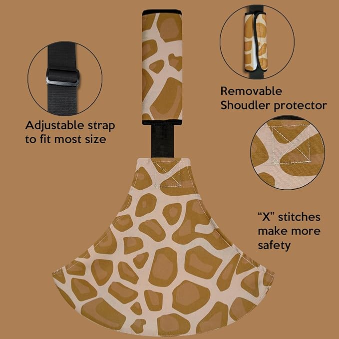 Baby Sling Shoulder Carrier,Ultimate Comfort Side Baby Carrier for Newborn to Toddler/Infants (7lbs-44lbs)（Giraffe