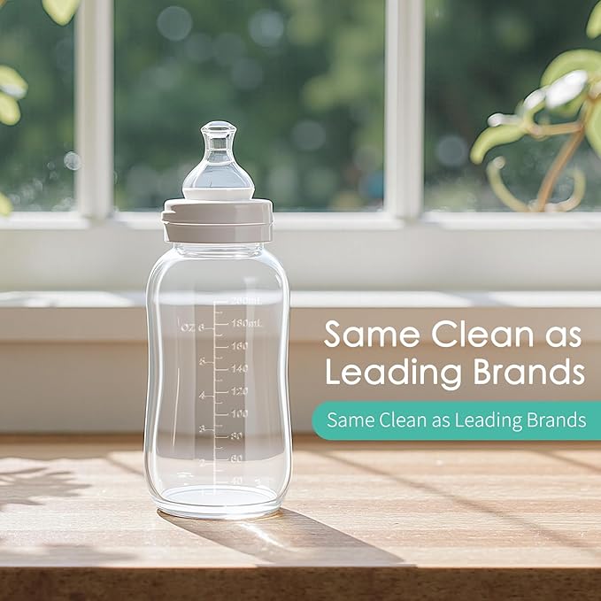 Baby Bottle Washer Detergent Tablets for Momcozy Pro, Baby Brezza, Bottle Cleaner Washers Sterilizers & Dryers, Baby-Safe Natural Formula, Professional Cleaning Power for Bottles & Nipples, 180PCS