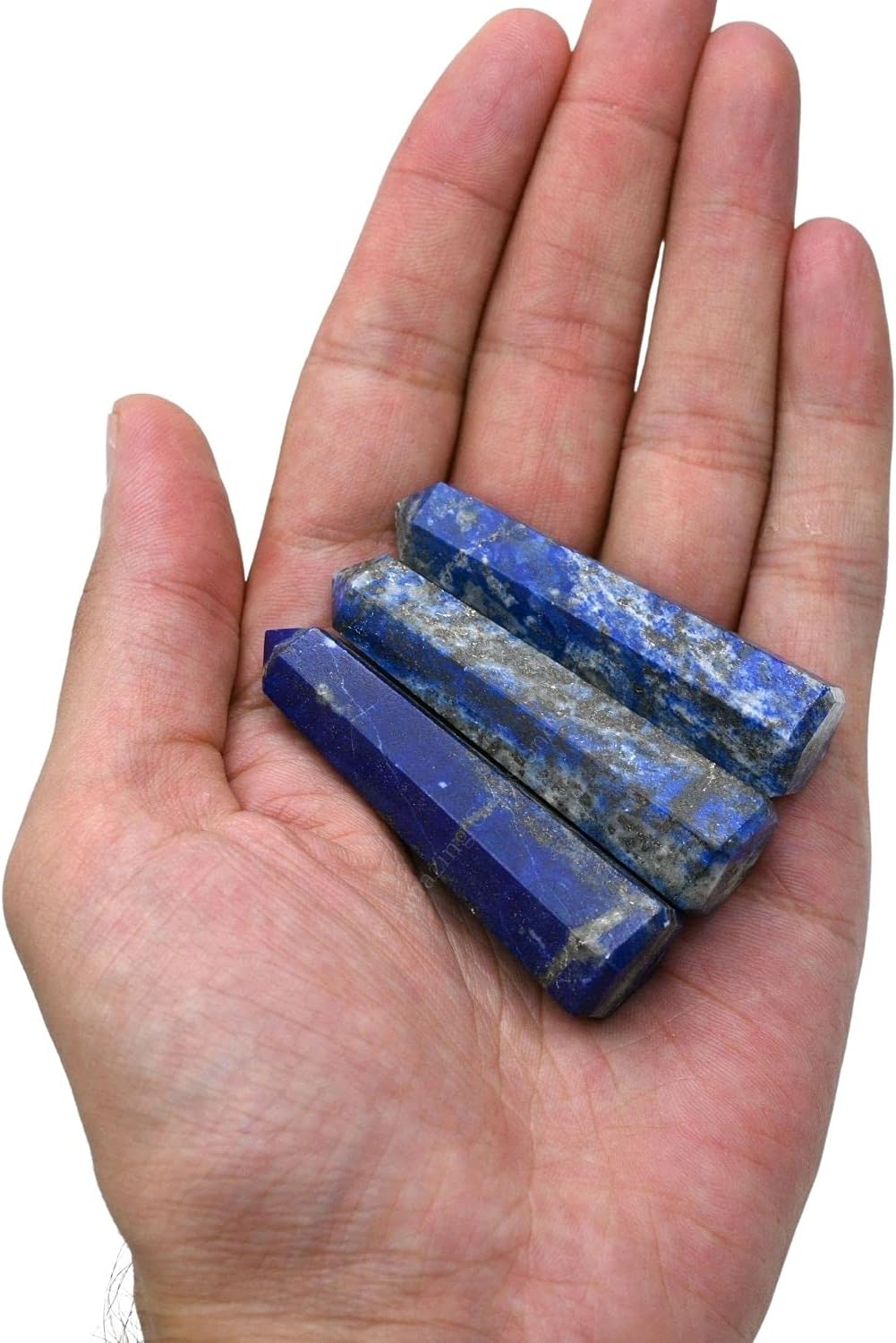 Amazing Gemstone Lapis Lazuli Crystal Towers ~ Natural Healing Crystal Point Obelisk for Reiki Healing and Crystal Grid (2" to 3" INCH)