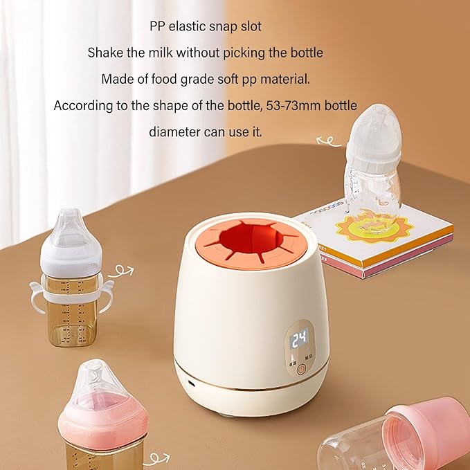 Bottle Warmer, Fast Bottle Warmer, Multifunctional Bottle Warmer, with Smart Temperature Control, Automatic Infant Bottle Shaker for All Bottles, Breastmilk or Formula