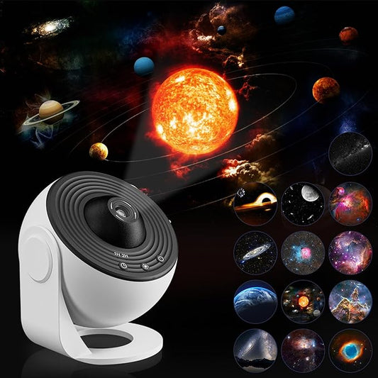 Galaxy Projector - 13 in 1 Home Planetarium with Timer & Adjustable Focus Night Light for Kids & Adults