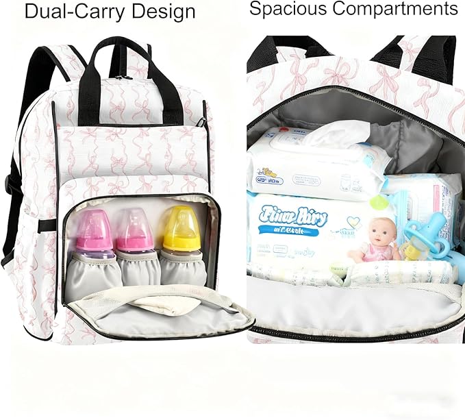 Diaper Bag Backpack,Multifunction Maternity Baby Travel Tote Bag,Large Capacity Changing Bags with Insulted Pocket