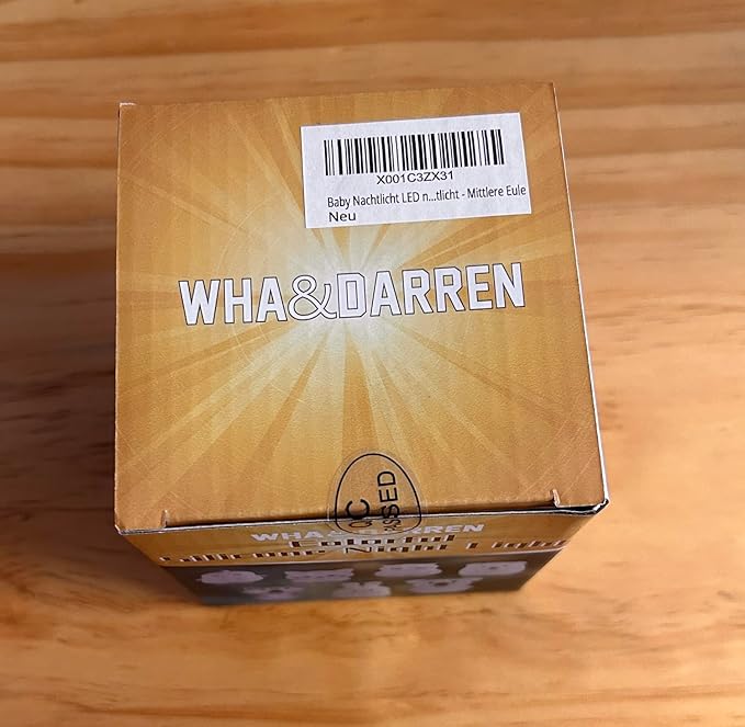 WHA&DARREN Owl Night Lights Kids, Silicone Light Bedside Lamp, Baby Nursery Light, Sleep Night-Light, Squishy Night Light for Kids Room, Animal Night Lights for Girls and Boys