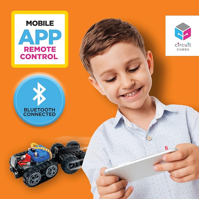 Circuit Cubes Space Rovers Kit – Remote Control Robotics Kit - STEM Learning Toy for Kids Age 8 and Up