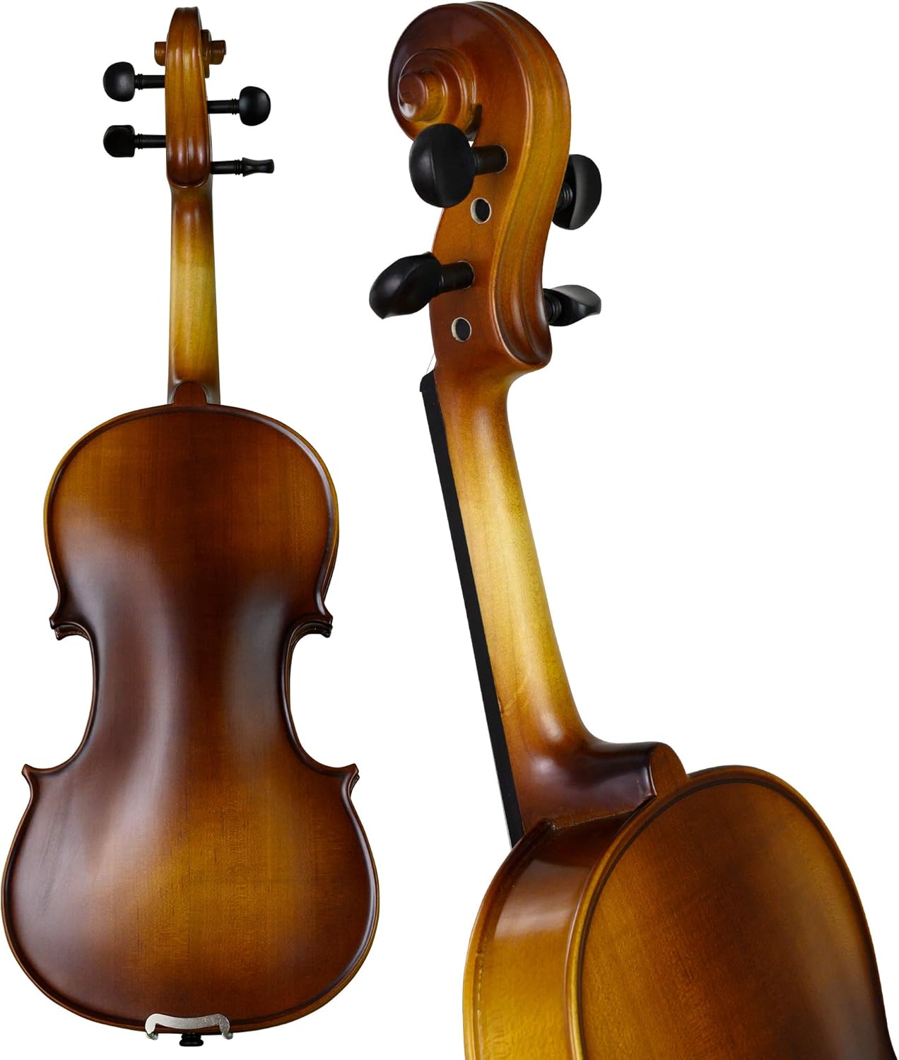 Bunnel Premier Violin Clearance Outfit 1/4 Size - Carrying Case and Accessories Included - Solid Maple Wood and Ebony Fittings By Kennedy Violins