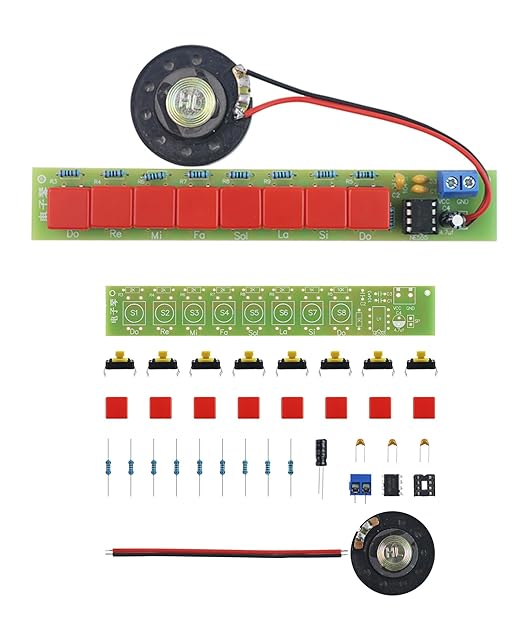 Soldering Practice Kit DIY Electronic Organ Plug-in Circuit Kit Learn Soldering Kit for DIYers Learning Electronics (05DZQ04)