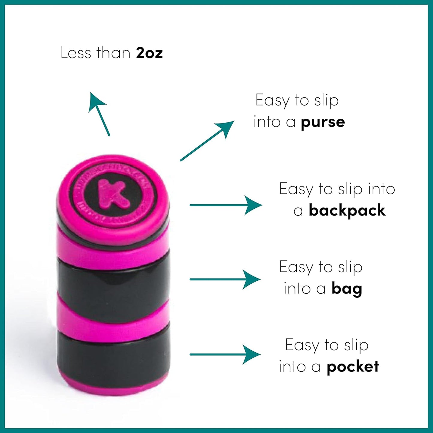 MOOV Mini Fidget Toy, Relieve Anxiety and Stress. Small, Discrete, one Hand use. Relaxing Smooth Movement. Pocket Friendly. Improve Clarity and Focus for Child or Adult. Autism Sensory aid.