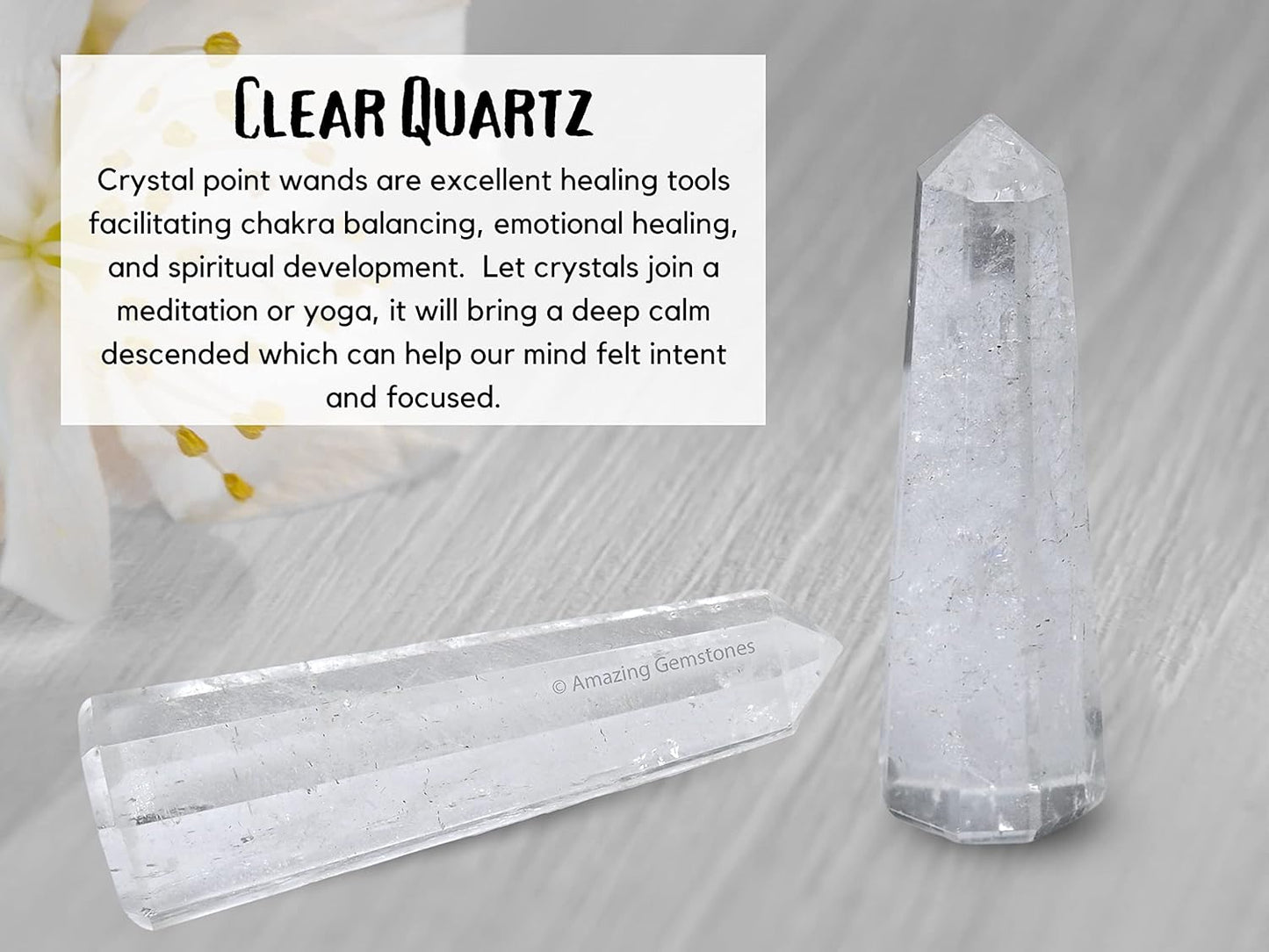 Amazing Gemstone Clear Quartz Crystal Towers ~ Natural Healing Crystal Point Obelisk for Reiki Healing and Crystal Grid (2 to 3 INCH)