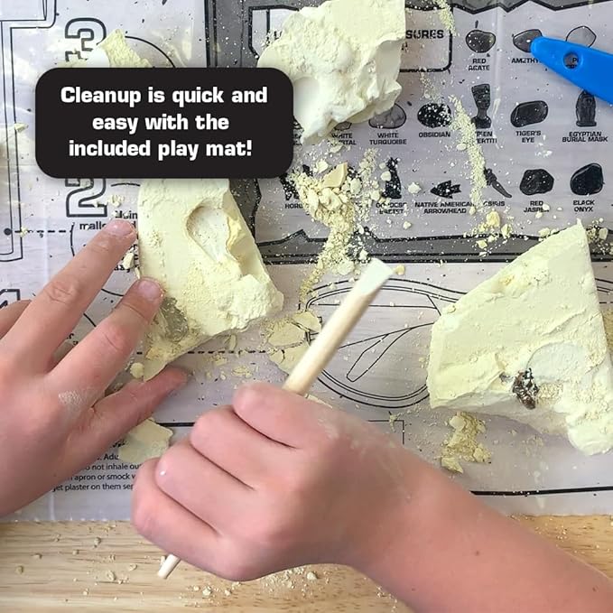 ArtSkills Epic Lab Hidden Treasures Dig Kit - Dig Up 20 Artifacts & Gemstones Science Kit for Kids Gift for Boys and Girls