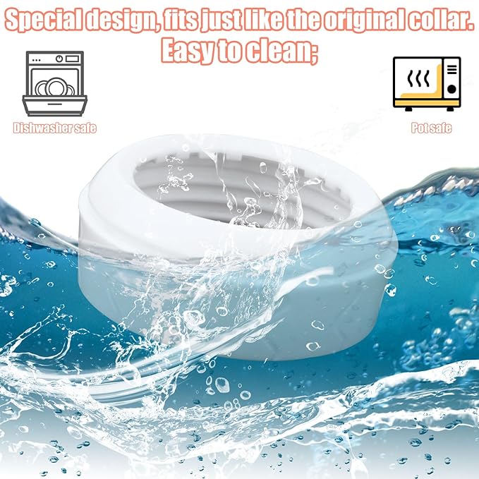 4pcs Bottle Nipple Collars Rings, Compatible with Dr. Brown's Wide Plastic & Glass Bottles Bottles 5oz & 9oz No Leak or Spills Replacement Bottle Nipple Ring Collars Baby Feeding Accessories