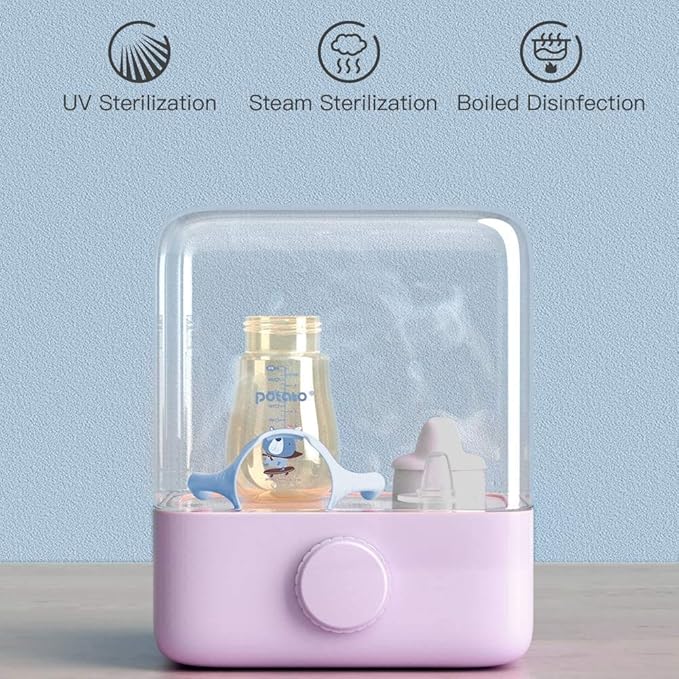 POTATO Sippy Cups for Toddlers with Straw Spill Proof, PPSU Learner Cup with Handle for Boy, Water Bottle for Baby 6 Months with 2 Type of Spout, 10 Ounce Blue