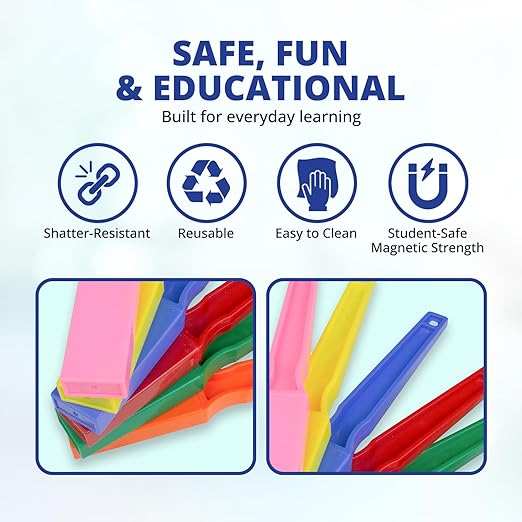 United Scientific™ STEM Magnetic Wands - Magnet Wand for Magnets Science Experiments, Science Games, STEM Activities for Classroom, Homeschool Supplies - Magnetic Wand, 6 Pieces
