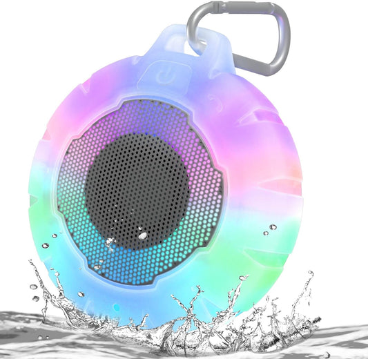 HEYSONG Waterproof Shower Bluetooth Speaker, Durable & Portable with Clear Sound, Ideal for Shower, Pool, Beach & Kayaking – Great Gift for All Ages