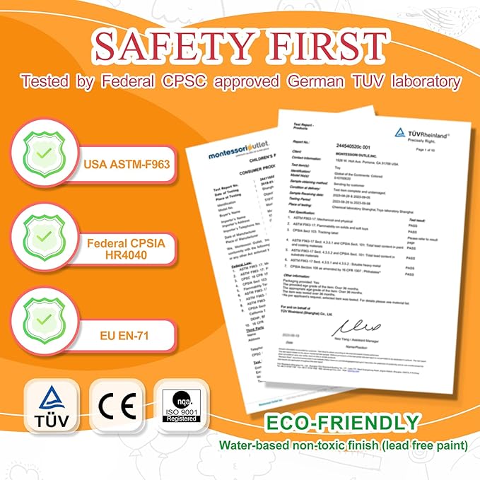 MONTESSORI OUTLET Nature Materials Tree Puzzle Early Preschool Learning Toys for 3-12 Year Old Kids and Toddler