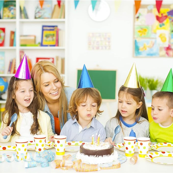 12 Pcs Plastic Toddler Utensils Set 6 Kids Forks and 6 Kids Spoons BPA Free/Dishwasher Safe Toddler Silverware Brightly Colored Kid Plastic Cutlery Set-Blue