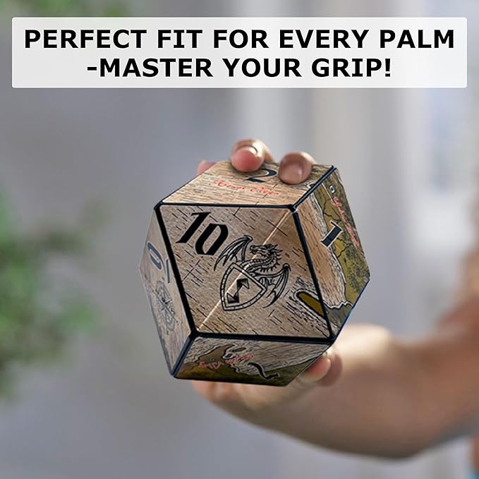 SHASHIBO Shape Shifting Box - Award-Winning Fidget Toy w/ 36 Rare Earth Magnets - Fidget Cube Transforms Into Over 70 Shapes, Sensory Toy Gift for Kids, Teens, and Adults (Tales of Ovirnia)