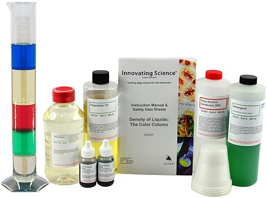 Innovating Science Density of Liquids: The Color Column Demo Kit