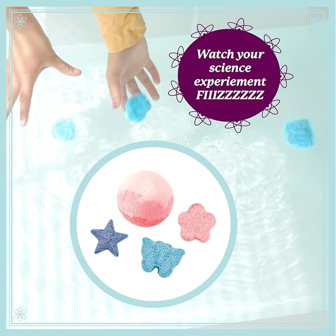 MindWare Science Academy Bath Bomb lab - A 20pc DIY Experiment kit for Boys & Girls - Make 4+ Bath Bomb Experiments - Great Gift for Children & Teenagers