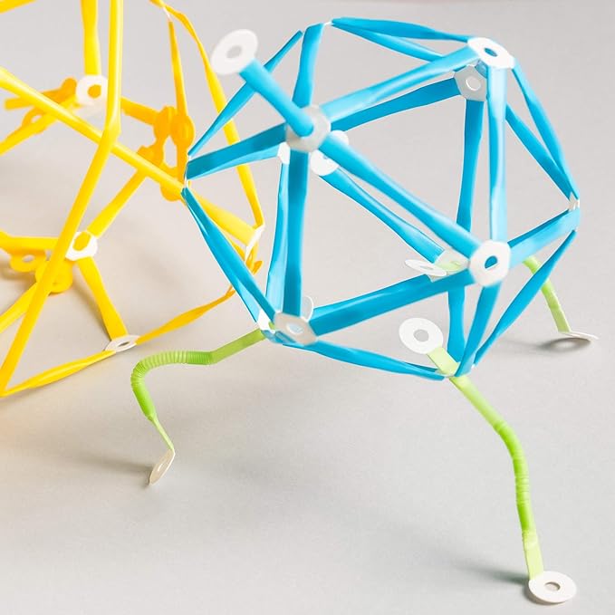 Strawbees Imagination Kit STEM Building Set, 400 Pieces and 105 Challenge Cards