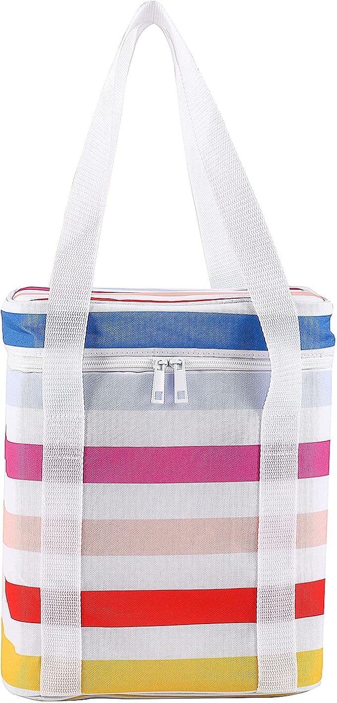 4 Bottle Wine Bag,Insulated&Leakproof Wine Cooler Bag,Wine Carrier Wine Tote Bag Wine Bottle Bag,Insulated Cooler Bag for Travel Picnic Beach Camping,Wine Gifts for Women Wine Lover,Wine Accessories