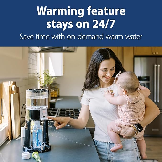 Dr. Brown's Insta-Prep Warm Water Dispenser with Baby Formula Dispenser, Blue