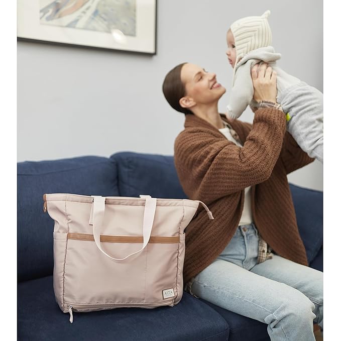 Diaper Bag Tote,Baby Diaper Bags,Convertible Diaper Bag Backpack,Crossbody Tote Bag for Women,Stylish Shoulder bag with Changing Pad,Baby Registry, Work Tote,Travel Gym Bag,Pink