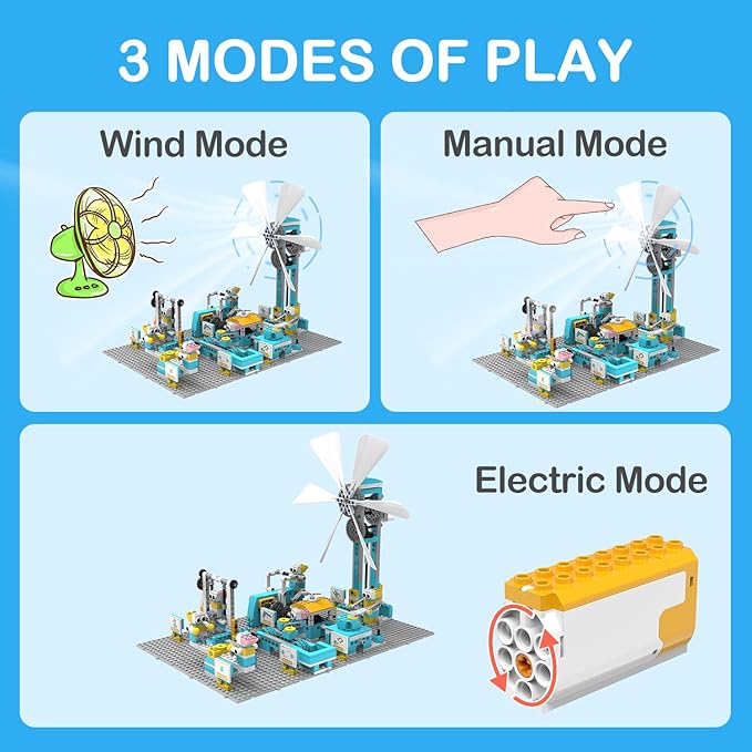 STEM Robot Toys Building Kits, Happy Farm Building Toys with Motor for Kids Ages 6+, Engineering Science Learning Educational DIY Stem Projects Robot Gifts for Boys & Girls (570+ Pcs)