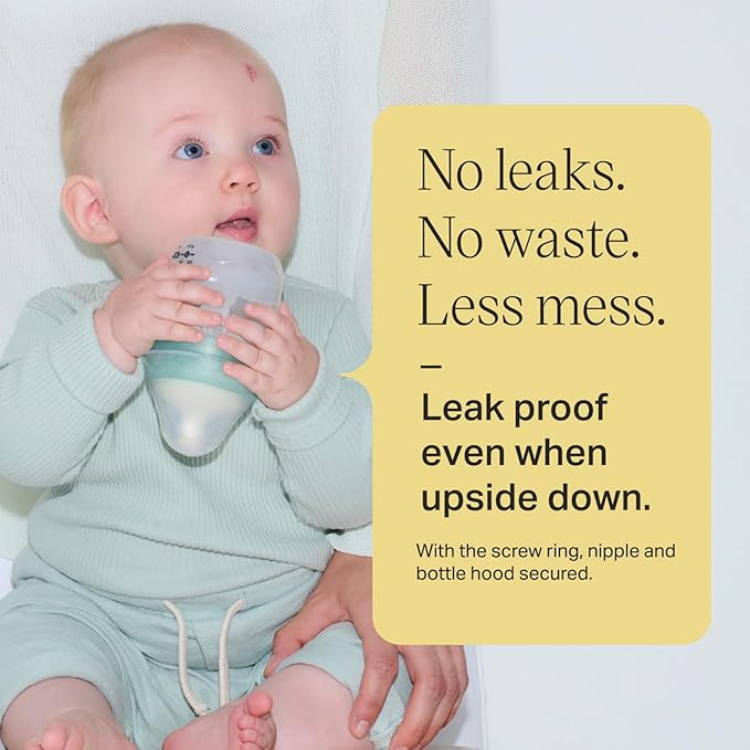 Tommee Tippee Advanced Anti-Colic 9 oz BPA Free Baby Bottles, Newborn 0+ Months, Slow Flow Breast-Like Nipple, Unique Design Keeps Air Away from Milk and Baby, Pink and Purple, Pack of 2