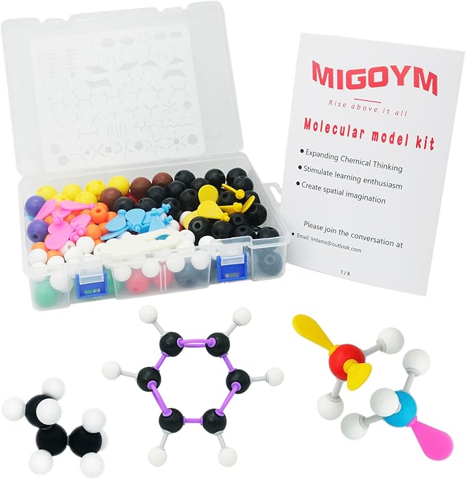 Molecular Model Kit (501 PCS) Explore The Fascinating World of Chemistry - Perfect for Teachers and Students Organic and Inorganic Chemistry Learning