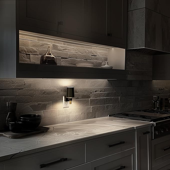 Night Light, Dimmable Night Lights Plug into Wall, Dusk to Dawn Sensor, Daylight White 5000K, 0-100LM, Plug in NightLight, Vintage Night Light Compact for Hallway Bedroom Stairway