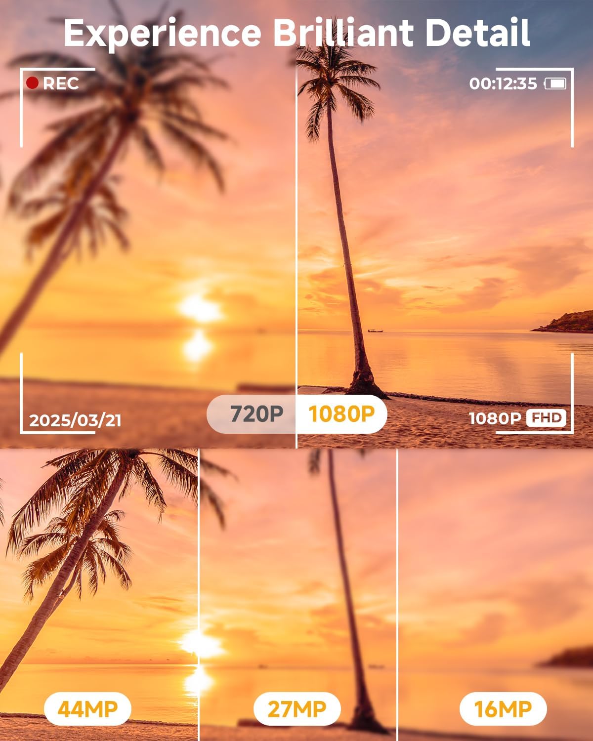 Digital Camera, 44MP FHD 1080P Camera for Kid with 16X Zoom Anti Shake, Compact Small Camera with 32GB SD Card, Digital Camera for Teens for Teens Girls Kids Adults(Black)