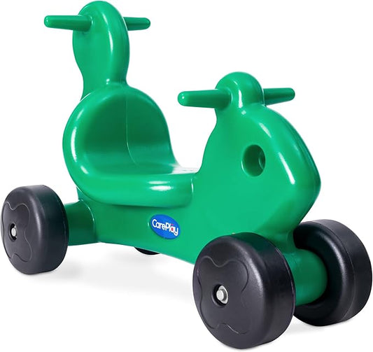 CarePlay Squirrel Ride-On Toy, 2-in-1 Design with Push Handles, Walker & Ride-On Toys for Toddlers, 1-3 Year Old Boys & Girls, Low Seat, Durable Polyethylene Body, 50 lbs Capacity, Green
