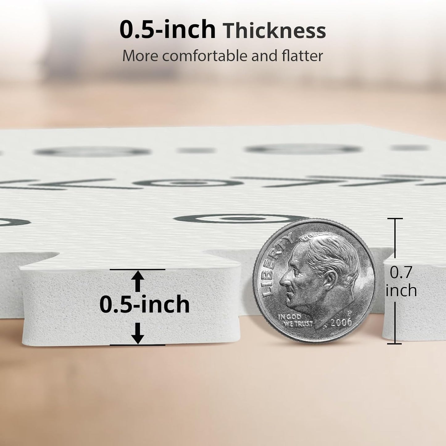 Baby Foam Play Mat, PIGLOG 72x48 Baby Crawling Mat, Floor Mats for Kids for Infants with Interlocking Floor Tiles, Toddler Playmats for Indoor and Outdoor, Easy to Clean Playroom Mats, Bohemia