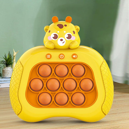 Upgrade Quick Push Toy with Lights, Fast Push Bubble Game Fidget Sensory Toys, Pocket Game for Kids Children's Decompression Breakthrough Puzzle Game Machine